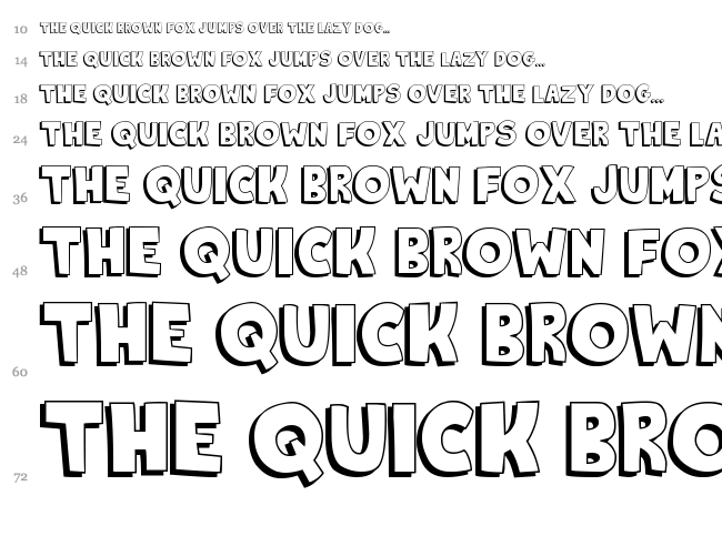 King Of The Hill font waterfall